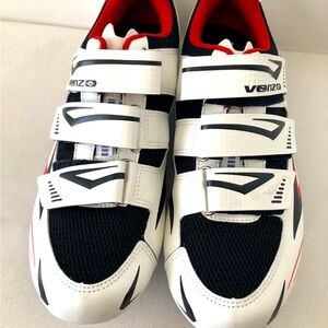 Venzo MX 3 Strap Cycling Shoes Men Size 7.5 Women’s Sz 9 Unisex Black White New